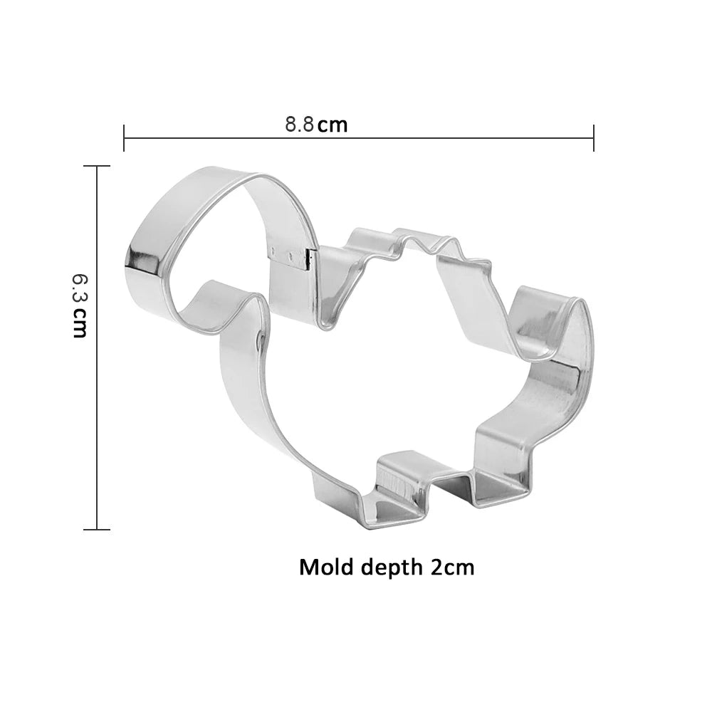 11-piece Cute Stainless Steel Animal Cookie Cutter Set