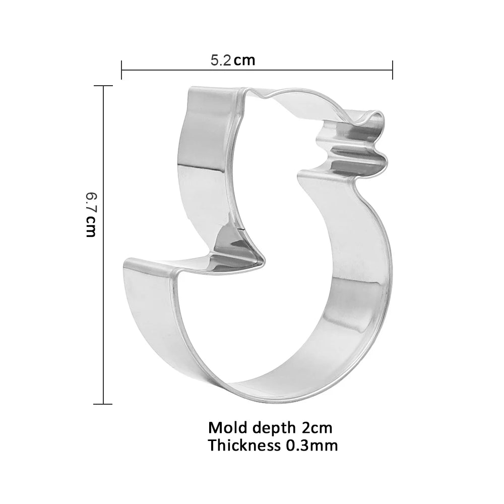 11-piece Cute Stainless Steel Animal Cookie Cutter Set