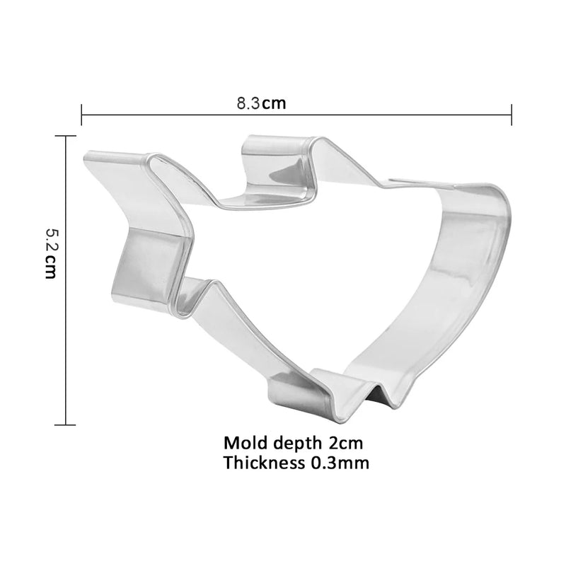 11-piece Cute Stainless Steel Animal Cookie Cutter Set