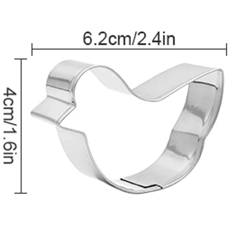 11-piece Cute Stainless Steel Animal Cookie Cutter Set