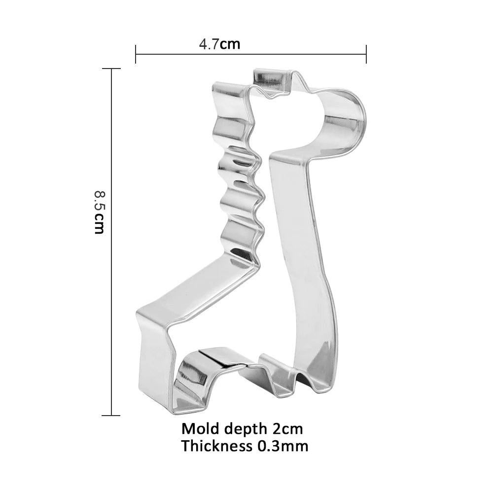 11-piece Cute Stainless Steel Animal Cookie Cutter Set