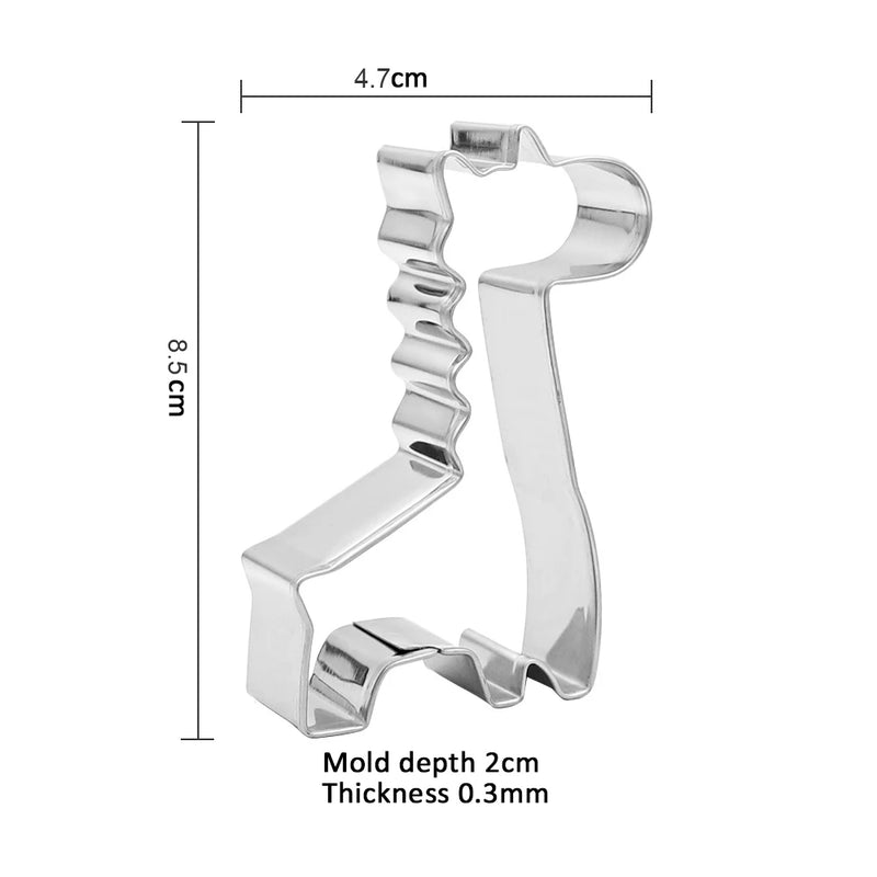 11-piece Cute Stainless Steel Animal Cookie Cutter Set