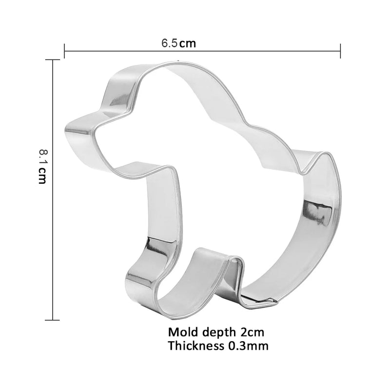 11-piece Cute Stainless Steel Animal Cookie Cutter Set