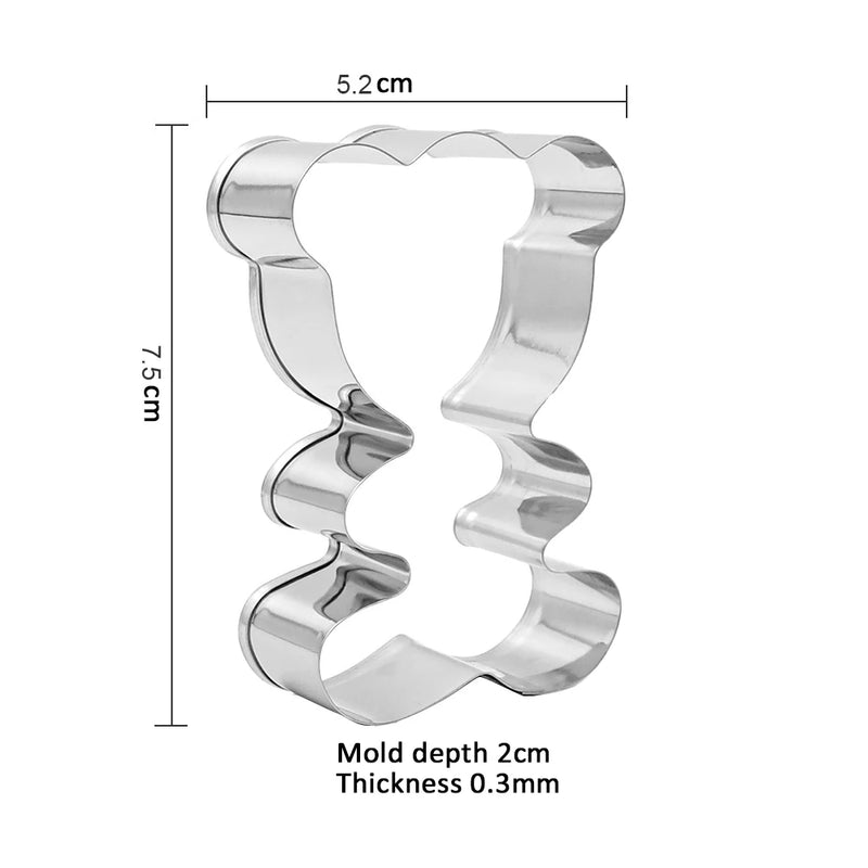 11-piece Cute Stainless Steel Animal Cookie Cutter Set