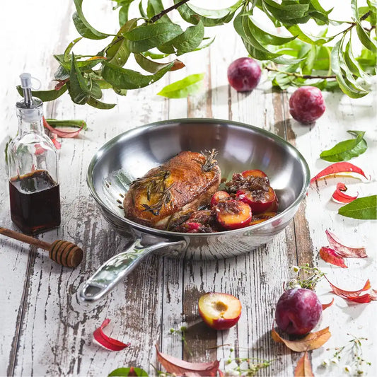 Cristel Set of 2 deep frying pans