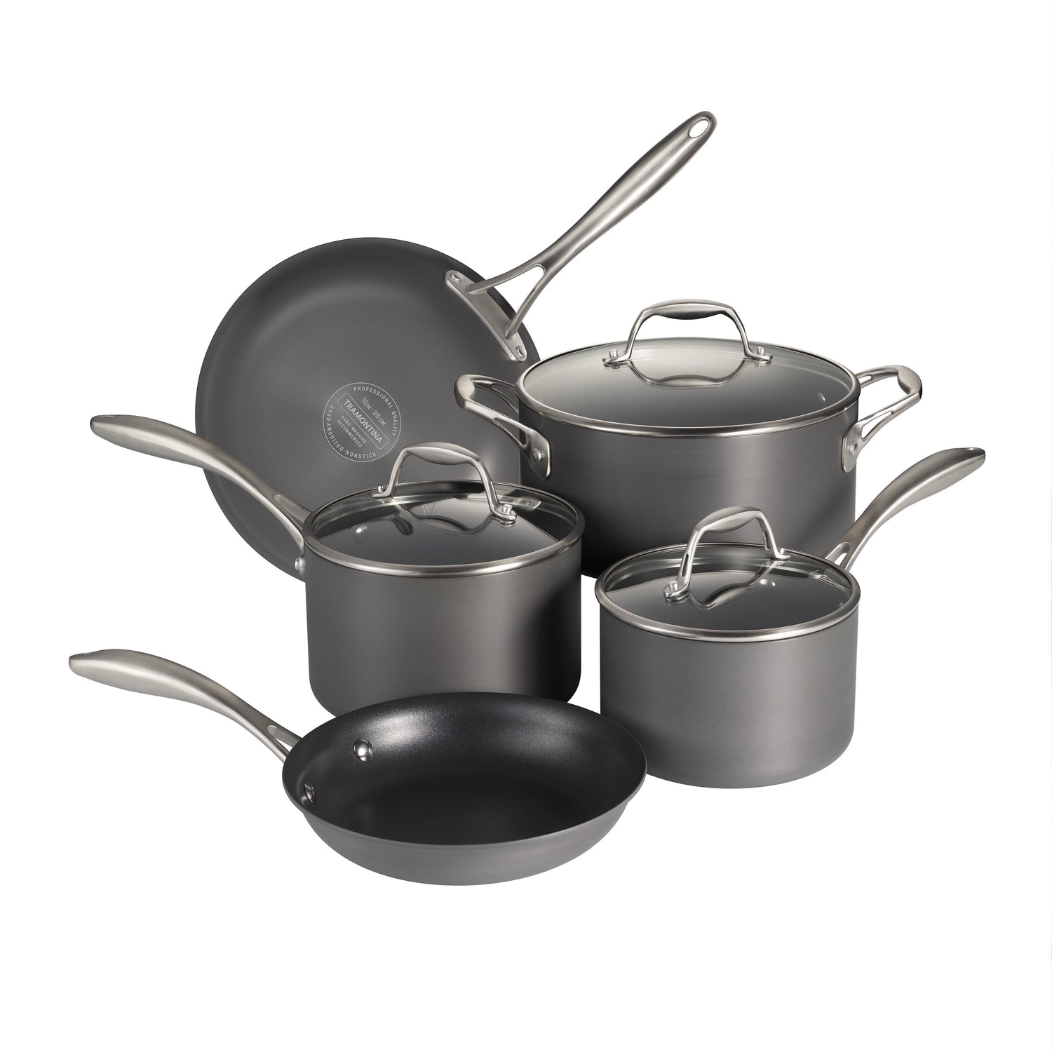 Tramontina  8-Piece Hard Anodized Nonstick Cookware Set, Oven-Safe