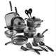 Tramontina  18 Piece Non-Stick Cookware Set, Steel Gray