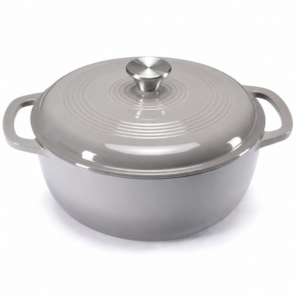 Gray with lid on a white background