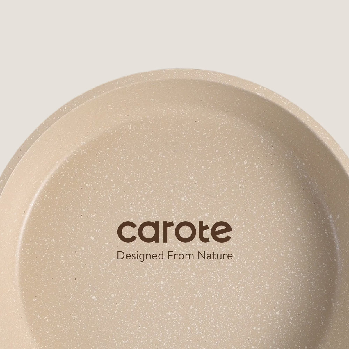 Carote 13-Piece Nonstick Cookware Set, Kitchen Pots and Pans Sets with Stay-Cool Handles, Taupe