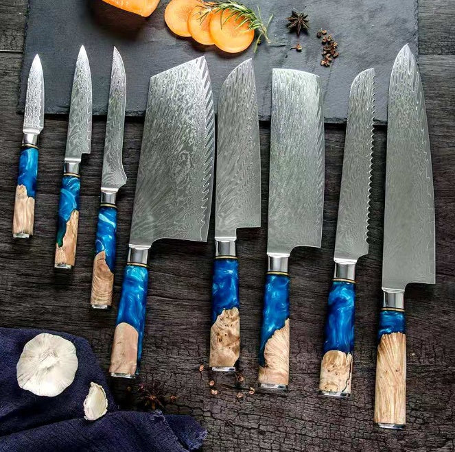 Stainless Steel Kitchen Knife Set: Multipurpose Chef Knife and Heavy Duty Meat Chopper