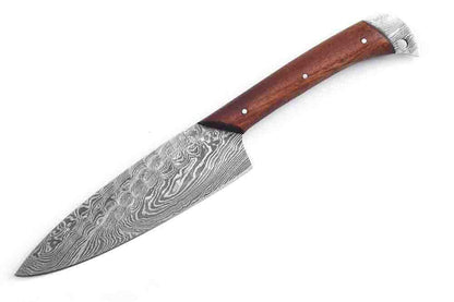 Decorative knife with a wooden handle on a white background