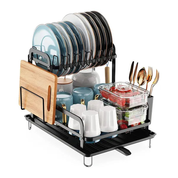 2-Tier Stainless Steel Kitchen Rack and Dish Rack