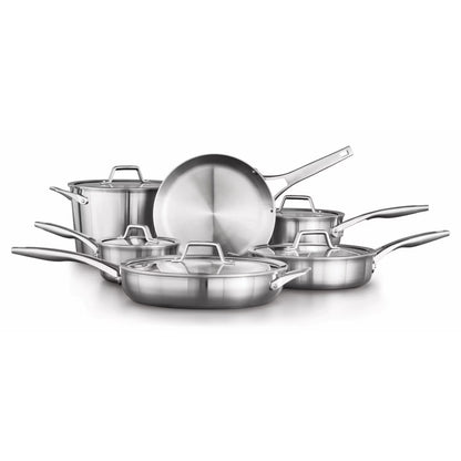Calphalon Premier Stainless Steel Cookware Set, 11-Piece Set