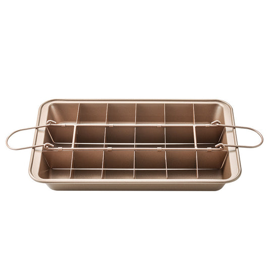 Solid Bottom Thickened Rectangular Brownie Pan
