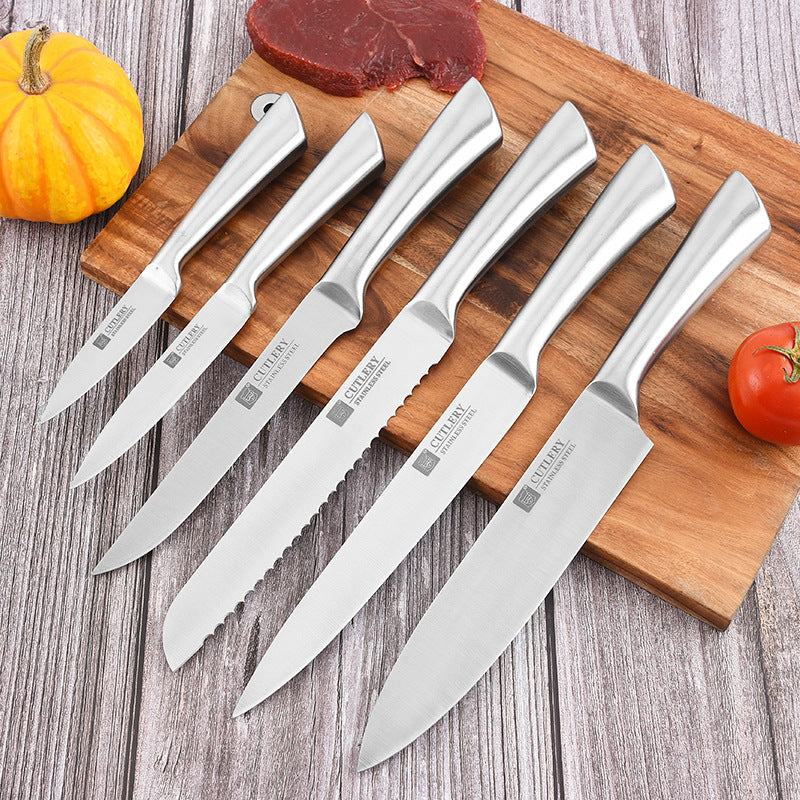 Stainless Steel Integral Kitchen Knife Set
