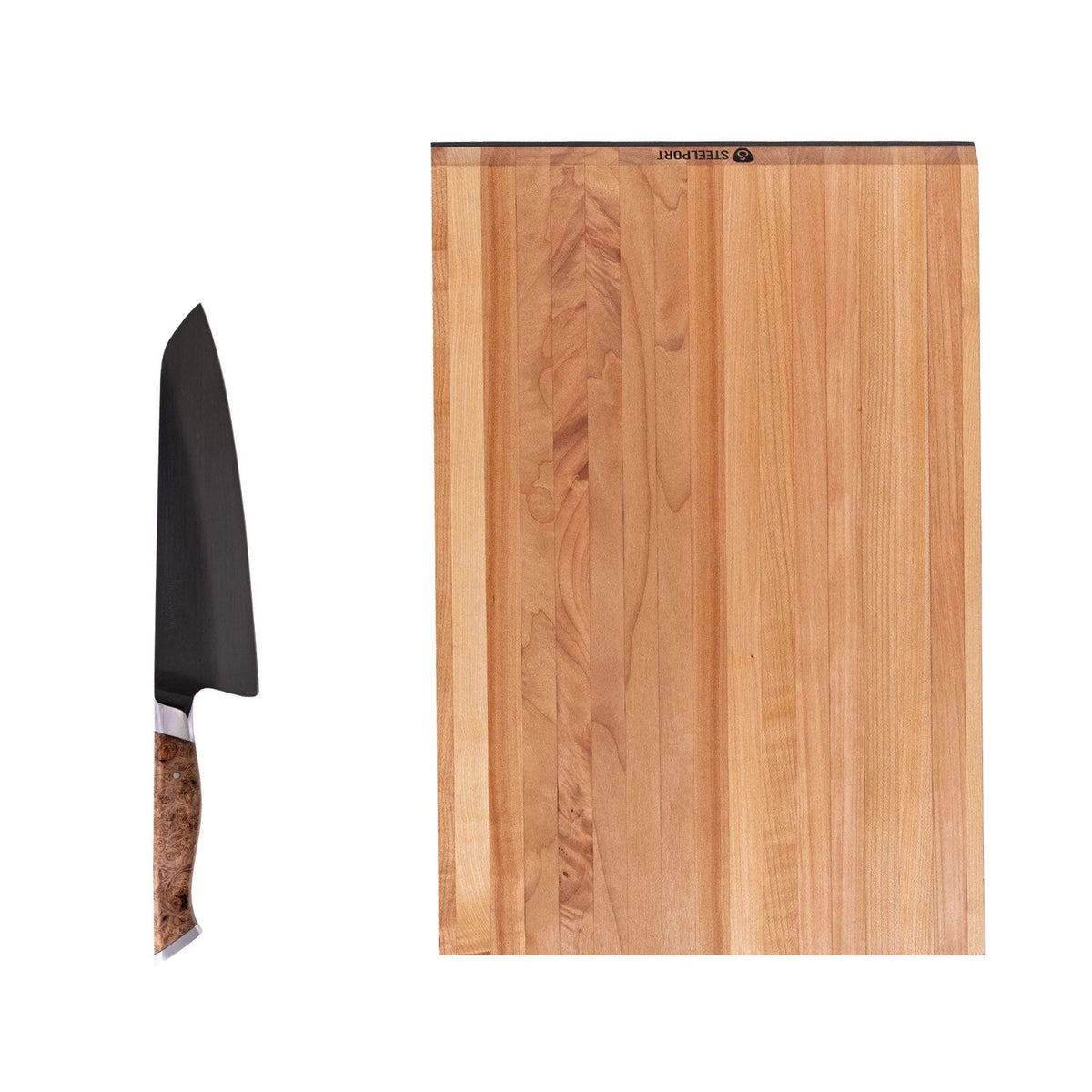 STEELPORT Everyday 8-Inch Chef Knife & Cutting Board Set