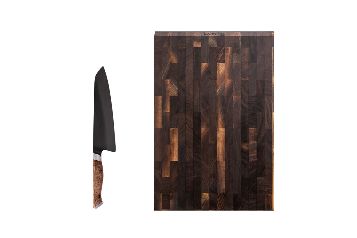 STEELPORT Everyday 8-Inch Chef Knife & Cutting Board Set