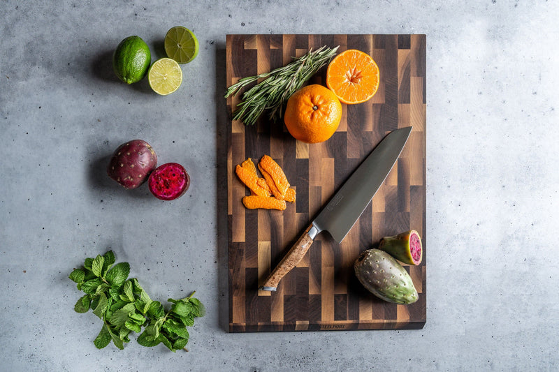 STEELPORT Everyday 8-Inch Chef Knife & Cutting Board Set