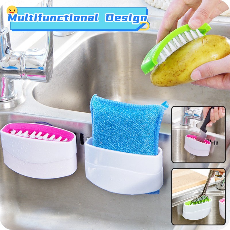 Kitchen Utensils and Vegetable Cleaning Brush With Suction Cup