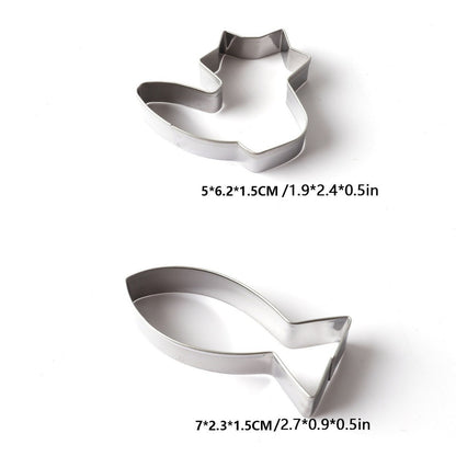 Premium Stainless Steel Animal-Shaped Cookie Cutter Sets