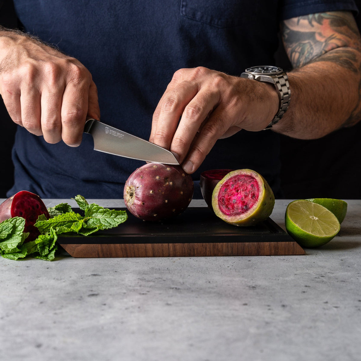 STEELPORT SteelCore Mini Walnut Cutting Board – 9 x 6 Inches