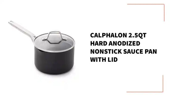 Calphalon 2.5Qt Hard Anodized Nonstick Sauce Pan with Lid by@Outfy