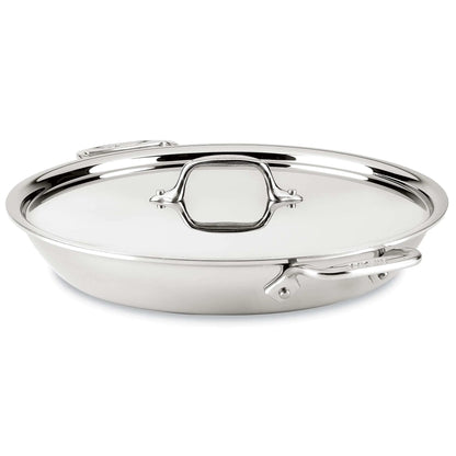 All-Clad D3 3-Ply Stainless Steel Universal Pan with Lid 3 Quart