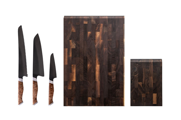 STEELPORT Signature 5-Piece Knife & Cutting Board Set