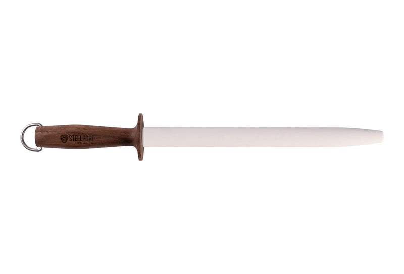 STEELPORT 12-Inch Oval Ceramic Honing Rod