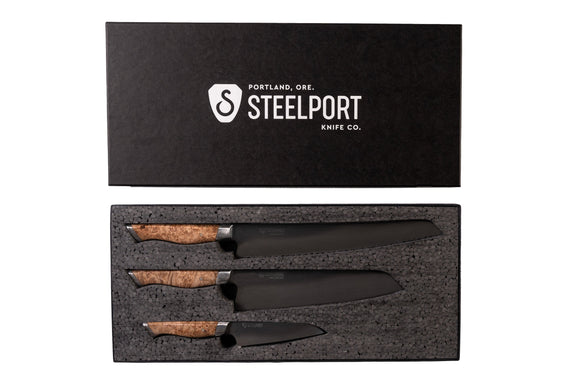 STEELPORT Signature 5-Piece Knife & Cutting Board Set