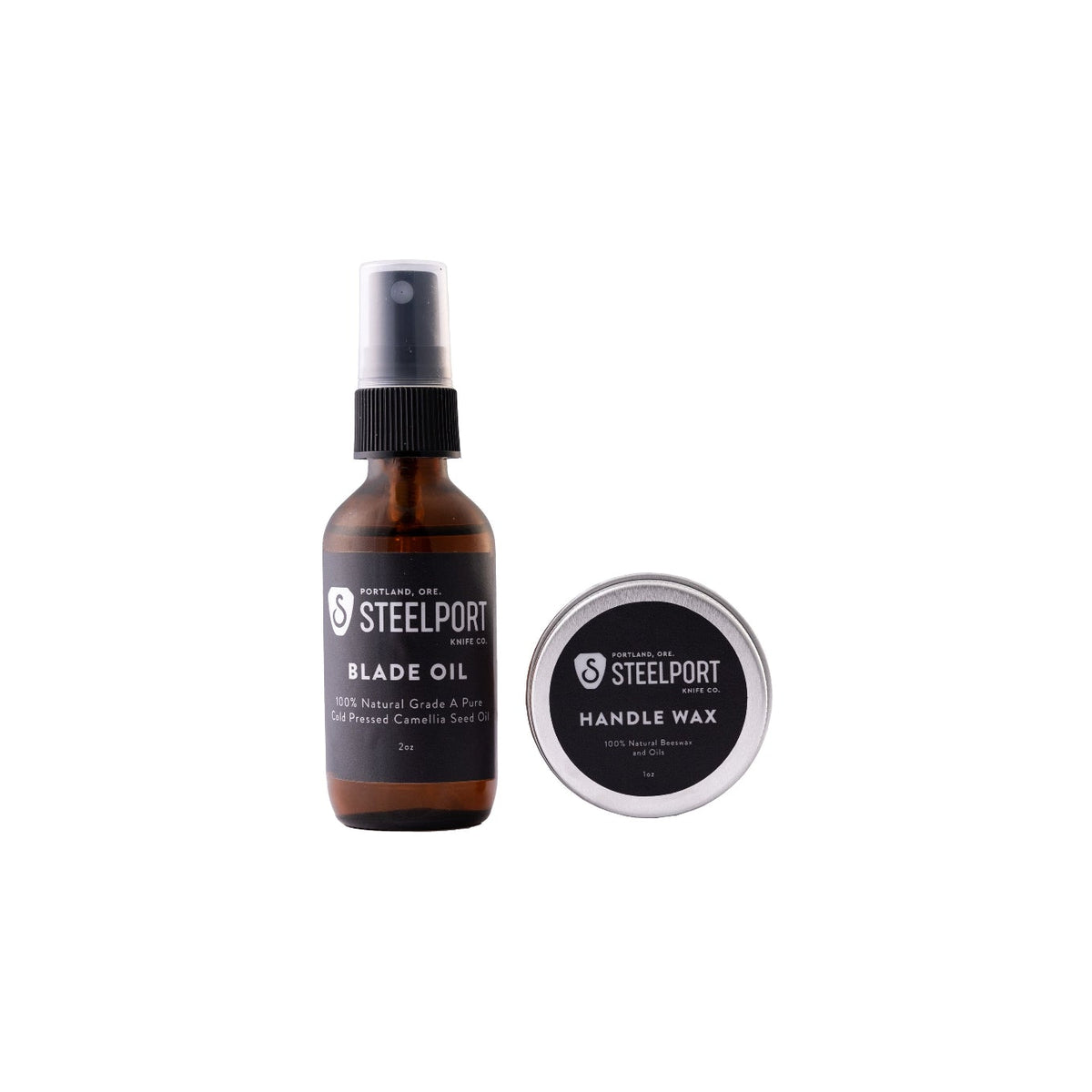 STEELPORT Carbon Steel Knife Care Kit – Blade Oil & Handle Wax