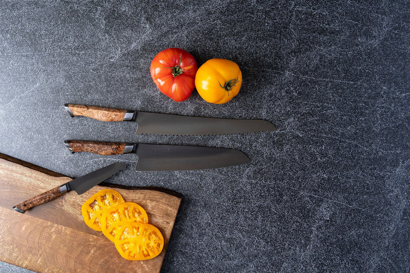 STEELPORT 3-Piece Essential Carbon Steel Knife Gift Set