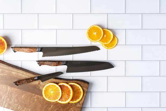 STEELPORT 3-Piece Essential Carbon Steel Knife Gift Set