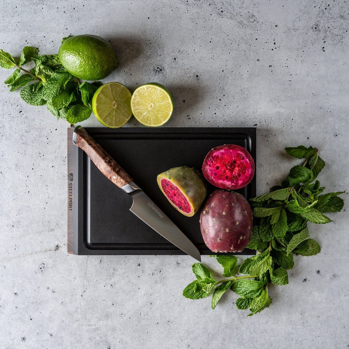 STEELPORT SteelCore Mini Walnut Cutting Board – 9 x 6 Inches