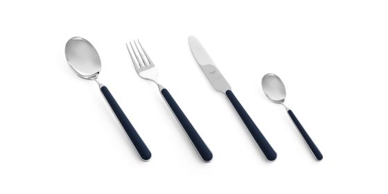 20 Pcs Set Fantasia Ice Oro Cobalt Flatware Set