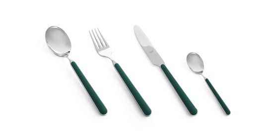 20 Pcs Set Fantasia Ice Oro Forrest Green Flatware Set