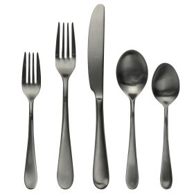 Cutlery Set 20 Piece Natura Ice Oro Nero