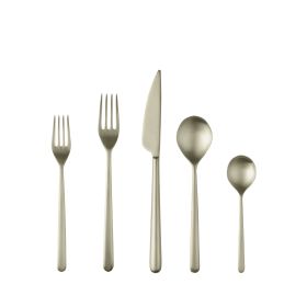 20 Piece Set Linea Ice Champagne Flatware Set