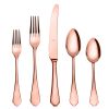 Dolce Vita 5 Piece Mirror Bronze Flatware Set