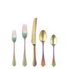 20 Piece Set Dolce Vita Pewter Rainbow Flatware Set