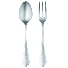 Serving Set (Fork And Spoon) Dolce Vita Pewter Flatware Set