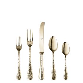 5 Piece Place Setting Epoque Champagne Flatware Set