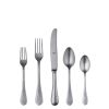 5 Piece Place Setting Epoque Pewter  Flatware Set