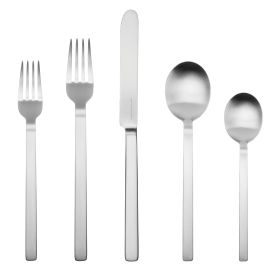 5 Piece Place Setting Stile Ice Flatware Set