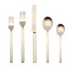 5 Piece Place Setting Stile Ice Champagne Flatware Set