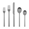 5 Piece Place Setting Stile Ice Oro Nero Flatware Set