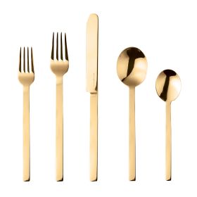 5 Piece Place Setting Stile Oro Flatware Set