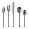 5 Piece Place Setting Stile Oro Nero Flatware Set