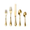 5 Piece Place Setting Perla Ice Oro Flatware Set