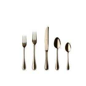 20 Pcs Set Perla Champagne Flatware Set